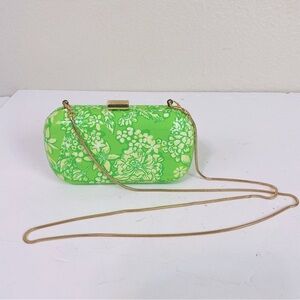 Lily Pulitzer Hard She’ll Limeade It’s A Spring Thing Clutch 7” x 4” x 2”